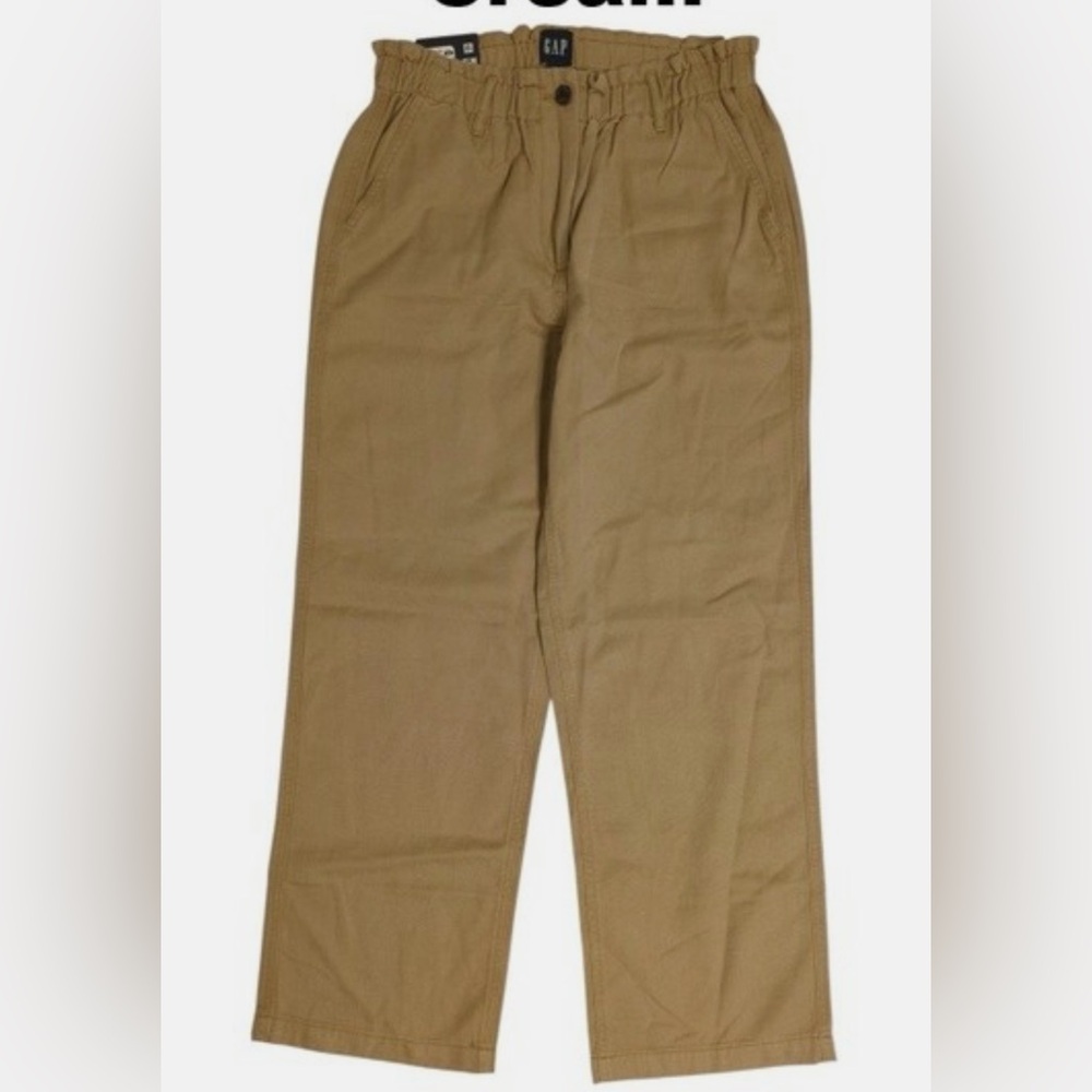 NWT GAP women twill easy Khaki Chinos pant Straight leg comfy easy to wear XXL